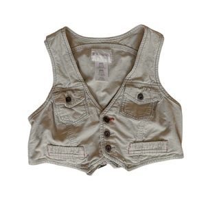 *SOLD* Corduroy mini vest